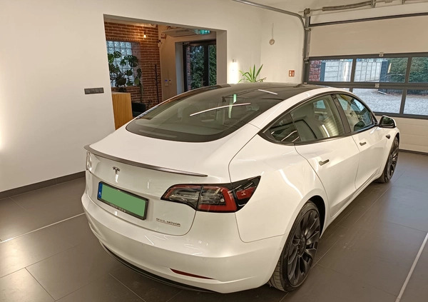 Tesla Model 3 cena 159900 przebieg: 96820, rok produkcji 2021 z Warszawa małe 191